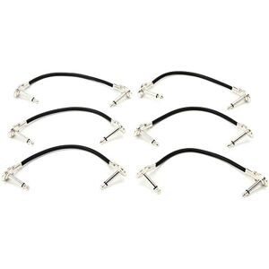 Hosa IRG-600.5 Low-Profile Right Angle Guitar Patch Cable, 6 Inch (6 Pieces), Black Hosa IRG-600.5 Low-Profile Right Angle Guitar Patch Cable, 6 Inch (6 Pieces), Black