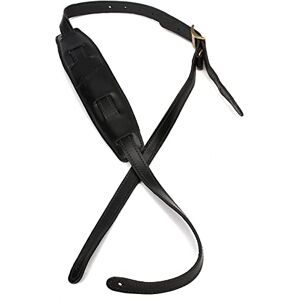 Fender ® Mustang® Vintage Saddle Leather Guitar Strap Long Version in Black Fender ® Mustang® Vintage Saddle Leather Guitar Strap Long Version in Black