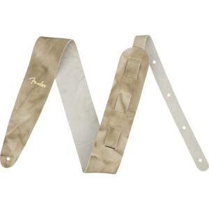 Fender Guitar Strap Tie-Dye Leather, Natural/Beige, 2" Wide, Adjustable 43.5"- 55 Fender Guitar Strap Tie-Dye Leather, Natural/Beige, 2" Wide, Adjustable 43.5"- 55