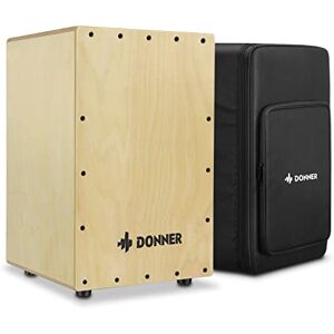 Donner DCD-1 Cajon Drum Box Full Size Wooden Cajon Drum Kit Birch Wood Percussion Internal Metal Strings with Carrying Bag Donner DCD-1 Cajon Drum Box Full Size Wooden Cajon Drum Kit Birch Wood Percussion Internal Metal Strings with Carrying Bag