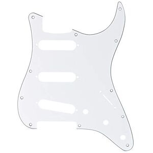 Fender Pickguard, Stratocaster® S/S/S, 11-Hole Mount, W/B/W, 3-Ply Fender Pickguard, Stratocaster® S/S/S, 11-Hole Mount, W/B/W, 3-Ply