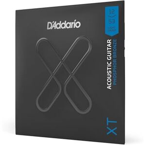 D'Addario Acoustic Guitar Strings, XT Phosphor Bronze Coated, XTAPB1253, Light Gauge 12-53, 6-String Set, Pack of 1 D'Addario Acoustic Guitar Strings, XT Phosphor Bronze Coated, XTAPB1253, Light Gauge 12-53, 6-String Set, Pack of 1