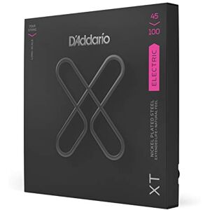 D'Addario XT Coated Bass Strings Electric Bass Guitar Strings 4-String, Regular Light, 45-100 D'Addario XT Coated Bass Strings Electric Bass Guitar Strings 4-String, Regular Light, 45-100