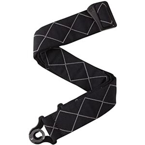 D'Addario Auto Lock Guitar Strap, Black Padded Diamonds D'Addario Auto Lock Guitar Strap, Black Padded Diamonds
