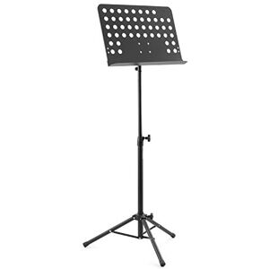 TIGER MUS7-BK Orchestral Music Stand All Metal Construction Fully Adjustable Sheet Music Stand Black