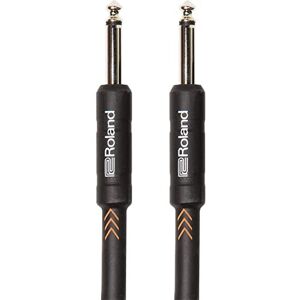 Roland Black Series Instrument Cable, Straight/Straight 1/4" Jack Ric-B20, Lenght: 20Ft / 6M Roland Black Series Instrument Cable, Straight/Straight 1/4" Jack Ric-B20, Lenght: 20Ft / 6M