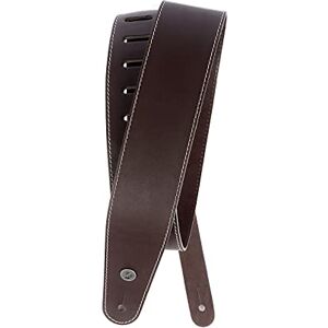 D'Addario Planet Waves Classic Leather Adjustable Guitar Strap, Contrast Stitch Brown D'Addario Planet Waves Classic Leather Adjustable Guitar Strap, Contrast Stitch Brown