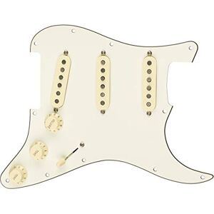 Fender Pre-Wired Strat Pickguard, Custom Shop Texas Special SSS, Parchment 11 Hole PG Fender Pre-Wired Strat Pickguard, Custom Shop Texas Special SSS, Parchment 11 Hole PG
