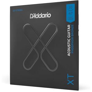 D'Addario Acoustic Guitar Strings, XT Phosphor Bronze Coated, XTAPB1047-12, Light Gauge 10-47, 12-String Set, Pack of 1 D'Addario Acoustic Guitar Strings, XT Phosphor Bronze Coated, XTAPB1047-12, Light Gauge 10-47, 12-String Set, Pack of 1