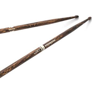 ProMark Drum Sticks Rebound 7A FireGrain For Playing Harder, Longer No Excess Vibration Lacquer Finish, Acorn Tip, Hickory Wood 1 Pair ProMark Drum Sticks Rebound 7A FireGrain For Playing Harder, Longer No Excess Vibration Lacquer Finish, Acorn Tip, Hickory Wood 1 Pair
