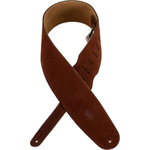 Levy's Leathers Ms4-brn Suede Leather Bass Strap Brown Levy's Leathers Ms4-brn Suede Leather Bass Strap Brown