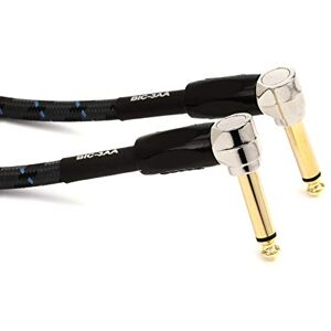 Boss BIC-3AA Studio Grade Instrument Cable, Patch/pedal cable—right-angle 1/4-inch connectors, 1 ft/30 cm length Boss BIC-3AA Studio Grade Instrument Cable, Patch/pedal cable—right-angle 1/4-inch connectors, 1 ft/30 cm length