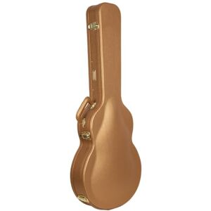 Crossrock Designer Series Wooden Electric Guitar Case for 335 Style Semi-Hollow Luxury Gold Faux Leather, Burgundy Velvet Interior, Lock – Premium Hardshell -Luxury Gold (CRW520SALG) Crossrock Designer Series Wooden Electric Guitar Case for 335 Style Semi-Hollow Luxury Gold Faux Leather, Burgundy Velvet Interior, Lock – Premium Hardshell -Luxury Gold (CRW520SALG)