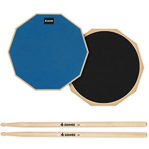Donner 8 Inches Drum Practice Pad, 2-Sided Silent Rubber Practice Pad with Drum Sticks, Blue Donner 8 Inches Drum Practice Pad, 2-Sided Silent Rubber Practice Pad with Drum Sticks, Blue