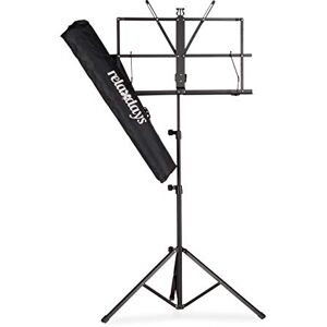 Relaxdays Orchestra Music Stand, Sheet Music Rest & Holder, Light & Foldable Desk, 60-130 cm, Black Relaxdays Orchestra Music Stand, Sheet Music Rest & Holder, Light & Foldable Desk, 60-130 cm, Black