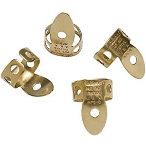 Waves D'Addario National Finger Picks for Guitar & Banjo, Medium, Brass, Pack of 12 Waves D'Addario National Finger Picks for Guitar & Banjo, Medium, Brass, Pack of 12