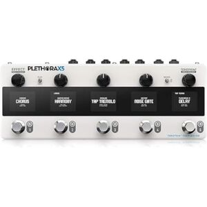 TC Electronic PLETHORA X5 Multi-Effects Pedalboard with 5 MASH Switches, TonePrint FX & Bluetooth Guitar Effects Processor for Studio & Live TC Electronic PLETHORA X5 Multi-Effects Pedalboard with 5 MASH Switches, TonePrint FX & Bluetooth Guitar Effects Processor for Studio & Live