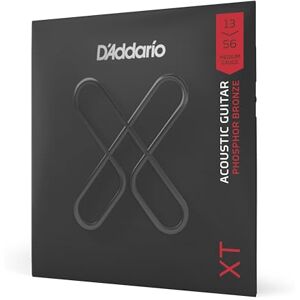 D'Addario Acoustic Guitar Strings, XT Phosphor Bronze Coated, XTAPB1356, Medium Gauge 13-56, 6-String Set, Pack of 1 D'Addario Acoustic Guitar Strings, XT Phosphor Bronze Coated, XTAPB1356, Medium Gauge 13-56, 6-String Set, Pack of 1