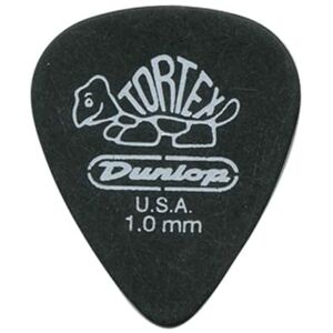 Dunlop 488R1.0 Tortex® Pitch Black, 1.0mm, 72/Bag Dunlop 488R1.0 Tortex® Pitch Black, 1.0mm, 72/Bag