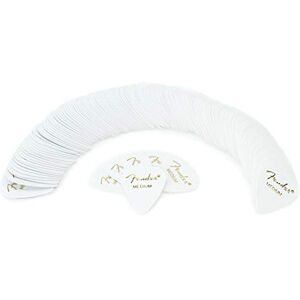 Fender Classic Celluloid Guitar Picks 351 Shape, Guitar Accessories, White, Medium, 144-Pack Fender Classic Celluloid Guitar Picks 351 Shape, Guitar Accessories, White, Medium, 144-Pack