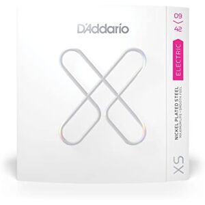 D'Addario Guitar Strings XS Nickel Coated Electric Guitar Strings XSE0942 Maximum Life with Smooth Feel & Exceptional Tone For 6 String Guitars 09-42 Super Light D'Addario Guitar Strings XS Nickel Coated Electric Guitar Strings XSE0942 Maximum Life with Smooth Feel & Exceptional Tone For 6 String Guitars 09-42 Super Light