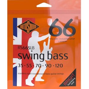 Rotosound RS665LB Stainless Steel Medium Light Gauge Roundwound Bass Strings (35 55 70 90 120) (Packaging may vary) Rotosound RS665LB Stainless Steel Medium Light Gauge Roundwound Bass Strings (35 55 70 90 120) (Packaging may vary)