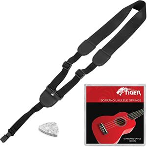Tiger Beginner Ukulele Accessories Package Strap, Felt Plectrums and Strings Tiger Beginner Ukulele Accessories Package Strap, Felt Plectrums and Strings