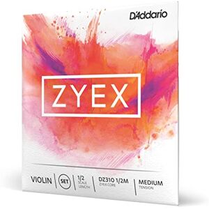 D'Addario 1/2 Scale Medium Tension Zyex Violin String Set D'Addario 1/2 Scale Medium Tension Zyex Violin String Set