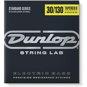Dunlop DBS30130T Stainless Steel Bass Strings w/Tapered B, Medium.030–.130, 6 Strings/Set Dunlop DBS30130T Stainless Steel Bass Strings w/Tapered B, Medium.030–.130, 6 Strings/Set