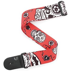 Waves D'Addario Woven Guitar Strap Guitar Accessories Electric Guitar Strap, Acoustic Guitar Strap, Acoustic Electric Guitar Strap & Bass Guitar Strap Sugar Skulls Red 2" Wide Waves D'Addario Woven Guitar Strap Guitar Accessories Electric Guitar Strap, Acoustic Guitar Strap, Acoustic Electric Guitar Strap & Bass Guitar Strap Sugar Skulls Red 2" Wide