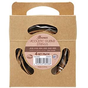 Ibanez PIACSP6C Acoustic Guitar Strings 4 Set Pack, Phosphor Bronze Coated Ibanez PIACSP6C Acoustic Guitar Strings 4 Set Pack, Phosphor Bronze Coated