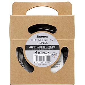 Ibanez PIEGS6 Electric Guitar Strings 4 Set Pack, Nickel Wound Ibanez PIEGS6 Electric Guitar Strings 4 Set Pack, Nickel Wound