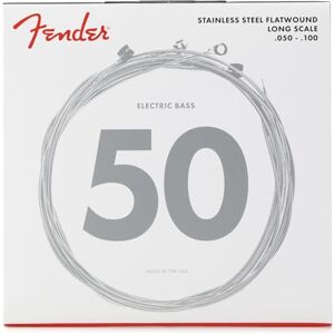 Fender Flatwound String Set For Electric Bass-9050ML (050/100) Stainless Steel,0739050405 Fender Flatwound String Set For Electric Bass-9050ML (050/100) Stainless Steel,0739050405