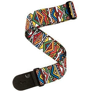 Waves D'Addario Guitar Strap Ndebele Design, Polyester, Modern Style, Multicolour Waves D'Addario Guitar Strap Ndebele Design, Polyester, Modern Style, Multicolour