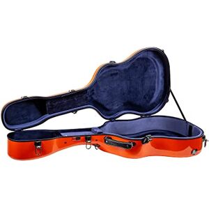 Crossrock Deluxe Fiberglass Case for 40"/41" Dreadnought Acoustic Guitar with Removable Shoulder Straps-Orange(CRF2021DOR) Crossrock Deluxe Fiberglass Case for 40"/41" Dreadnought Acoustic Guitar with Removable Shoulder Straps-Orange(CRF2021DOR)