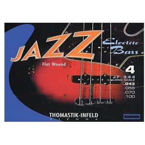 Thomastik single string D .056 steel core, nickel flat wound short scale 32" JF32056 for electric bass jazz set JF324 Thomastik single string D .056 steel core, nickel flat wound short scale 32" JF32056 for electric bass jazz set JF324