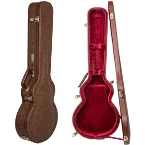 Crossrock Designer Series Wooden Electric Guitar Case for Les Paul Style Blossom Brown Finish, Burgundy Velvet Interior, Lock – Premium Hardshell Blossom Brown (CRW530LBQ) Crossrock Designer Series Wooden Electric Guitar Case for Les Paul Style Blossom Brown Finish, Burgundy Velvet Interior, Lock – Premium Hardshell Blossom Brown (CRW530LBQ)