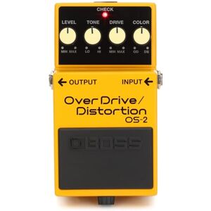 Boss Overdrive/Distortion Guitar Pedal (Os-2),Gold Boss Overdrive/Distortion Guitar Pedal (Os-2),Gold