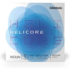 D'Addario Orchestral Helicore 4/4 Size Violin String Titanium Wound D String H313 4/4M D String Only Medium Tension D'Addario Orchestral Helicore 4/4 Size Violin String Titanium Wound D String H313 4/4M D String Only Medium Tension