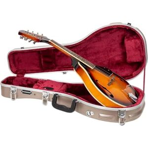 Crossrock ABS Mandolin Case for A-Style Champagne Matte Shell, Security Lock, Interior Compartment, Backpack Straps – Durable Hardshell Design -Champagne (CRA862MACH) Crossrock ABS Mandolin Case for A-Style Champagne Matte Shell, Security Lock, Interior Compartment, Backpack Straps – Durable Hardshell Design -Champagne (CRA862MACH)