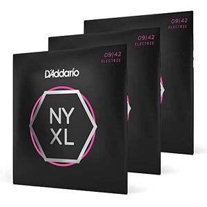 D'Addario Electric Guitar Strings, NYXL Nickel Plated, NYXL0942-3P, Super Light 09-42, 6-String Set, Pack of 3 D'Addario Electric Guitar Strings, NYXL Nickel Plated, NYXL0942-3P, Super Light 09-42, 6-String Set, Pack of 3
