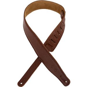 Levy's Leathers M26gf-brn 2.5 inch Strap with Garment Leather Top Brown Levy's Leathers M26gf-brn 2.5 inch Strap with Garment Leather Top Brown