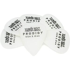 Ernie Ball 2.0 mm White Standard Prodigy Picks 6-Pack Ernie Ball 2.0 mm White Standard Prodigy Picks 6-Pack