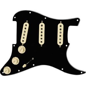 Fender Pre-Wired Stratocaster Pickguard, Tex-Mex SSS Pickups, Alnico 5 Magnets, Easy Install, Texas Grit Tone, Increased Output, Black, Made in USA Fender Pre-Wired Stratocaster Pickguard, Tex-Mex SSS Pickups, Alnico 5 Magnets, Easy Install, Texas Grit Tone, Increased Output, Black, Made in USA