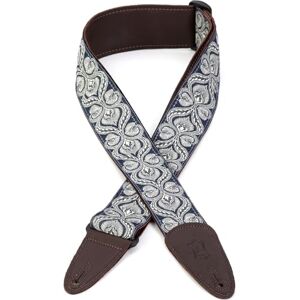 Levy's Leathers MGJ-001 2" jacquard weave guitar strap with garment leather backing, garment leather ends Levy's Leathers MGJ-001 2" jacquard weave guitar strap with garment leather backing, garment leather ends