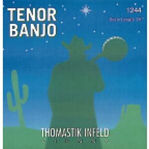Thomastik 1244 Saiten für Tenorbanjo Satz Chromumspinnung mit Schlinge für Mensur 580 mm / 23 Thomastik 1244 Saiten für Tenorbanjo Satz Chromumspinnung mit Schlinge für Mensur 580 mm / 23