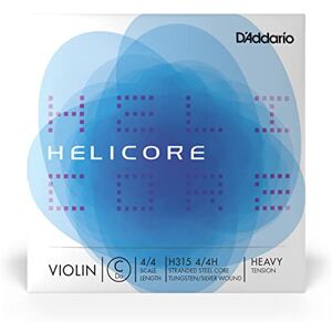 D'Addario Orchestral Helicore 4/4 Size Violin String Silver Wound C String H315 4/4H C String Only Heavy Tension D'Addario Orchestral Helicore 4/4 Size Violin String Silver Wound C String H315 4/4H C String Only Heavy Tension