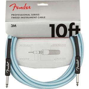 Fender Professional Series Tweed Instrument Cable, 10', Daphne Blue Fender Professional Series Tweed Instrument Cable, 10', Daphne Blue
