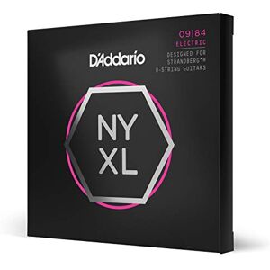 D'Addario Guitar Strings NYXL Electric Guitar Strings NYXL0984SB Unrivaled Strength, Tuning Stability, Enhanced Mid-Range For 8 String Guitars 09-84 Custom Light 8-String Strandberg D'Addario Guitar Strings NYXL Electric Guitar Strings NYXL0984SB Unrivaled Strength, Tuning Stability, Enhanced Mid-Range For 8 String Guitars 09-84 Custom Light 8-String Strandberg