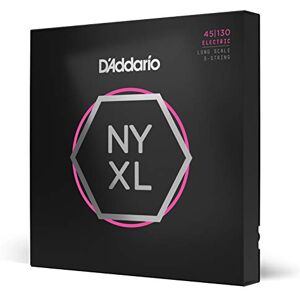 D'Addario NYXL45130 Nickel Wound Bass Guitar Strings, Grey, 5-string Regular Light, 45-130, Long Scale D'Addario NYXL45130 Nickel Wound Bass Guitar Strings, Grey, 5-string Regular Light, 45-130, Long Scale